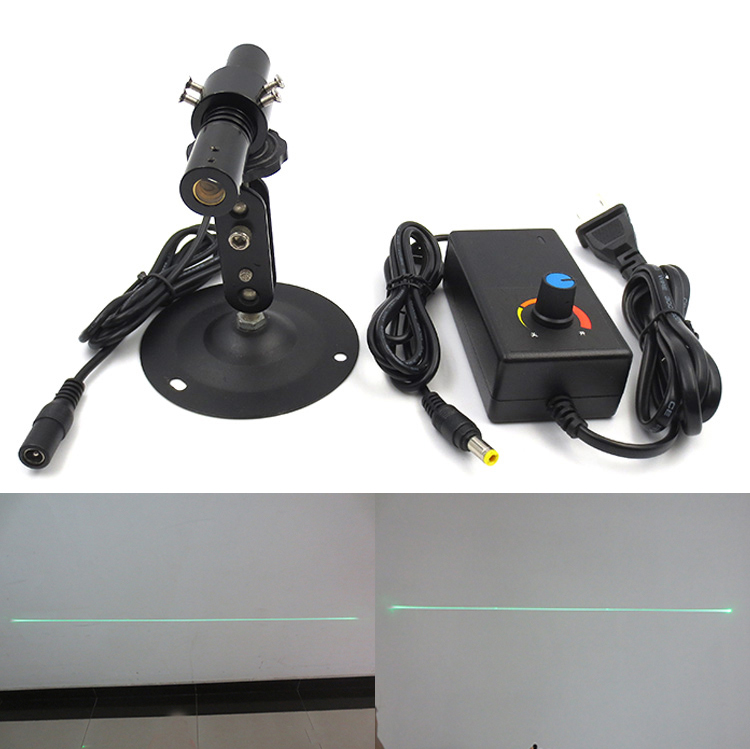 520nm 150mW Powell 0.2mm Linewidth Uniform Green Line Laser Diode Module 16x90mm